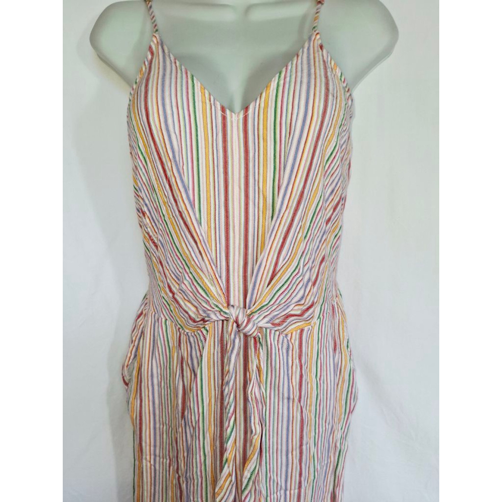 Lou & Grey for LOFT womens Striped Jumpsuit XS Multi-color beach - Picture 2 of 6